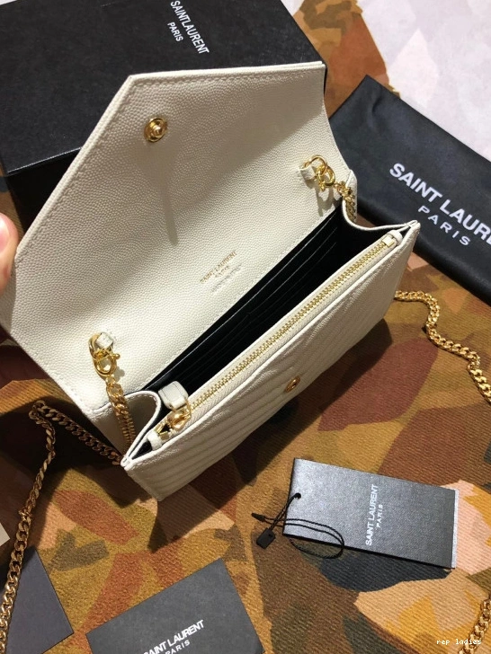 Repzbay REP MATELASSÉ YSL CASSANDRE WALLET CHAIN 0801